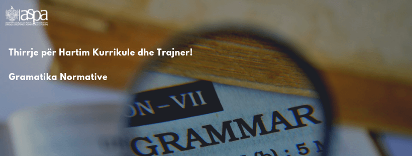 Gramatika normative Gramatika normative
