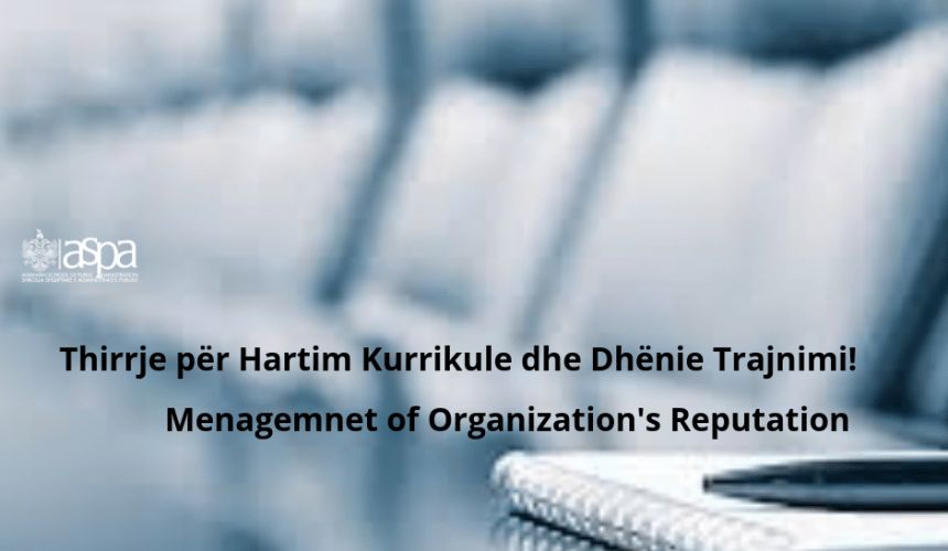 Management of Organization’s Reputation Management of Organization’s Reputation