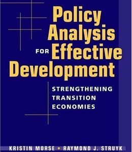 Policy Analysis for Effective Development