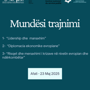 Mundësi trajnimi  për nëpunësit civilë të Ballkanit Perëndimor