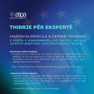 Hartim Kurrikule & dhënie trajnimi – E drejta e konkurencës dhe zbatimi i saj nga Gjykata Shqiptare, sipas standarteve të BE-së
