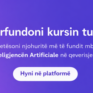 Kujtesë për përfundimin e trajnimit Government AI Campus
