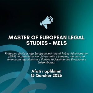 Ministria e Punëve të Jashtme dhe Evropiane e Luksemburgut ofron bursa për profesionistët e administratës publike për ndjekjen e programit Master of European Legal Studies (MELS)