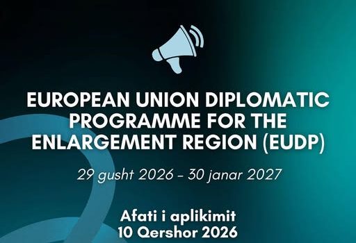 (AL) Hapet thirrja për edicionin e katërt të programit European Union Diplomatic Programme for the Enlargement Region (EUDP) (AL) Hapet thirrja për edicionin e katërt të programit European Union Diplomatic Programme for the Enlargement Region (EUDP)